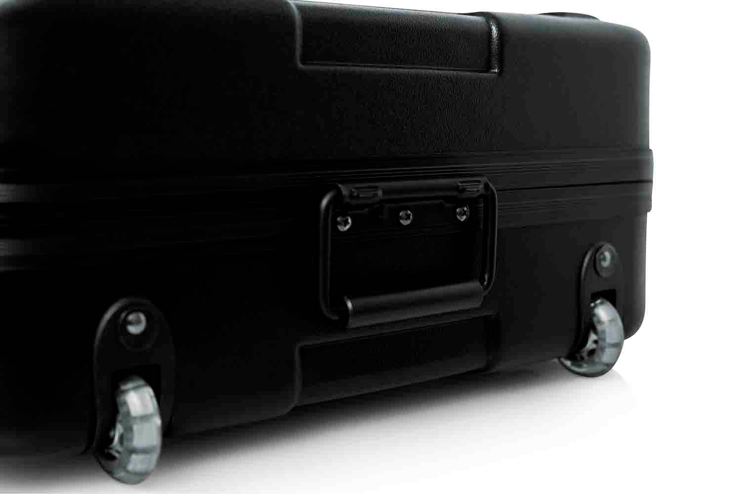 Gator Cases GTSA-KEY88D Keyboard Case for Extra Deep 88-note Keyboards with Wheels - Hollywood DJ