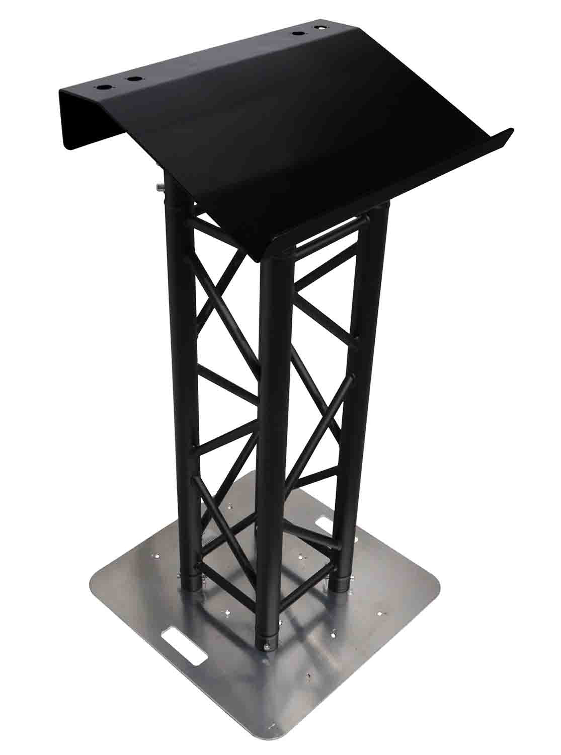 ProX XT-LECTERN24 BL, 24" Truss Lectern for D-Series Connectors with 4x Punched - Hollywood DJ