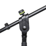 Gravity GMS4321B Microphone Stand With Folding Tripod Base and 2-Point Adjustment Boom - Hollywood DJ