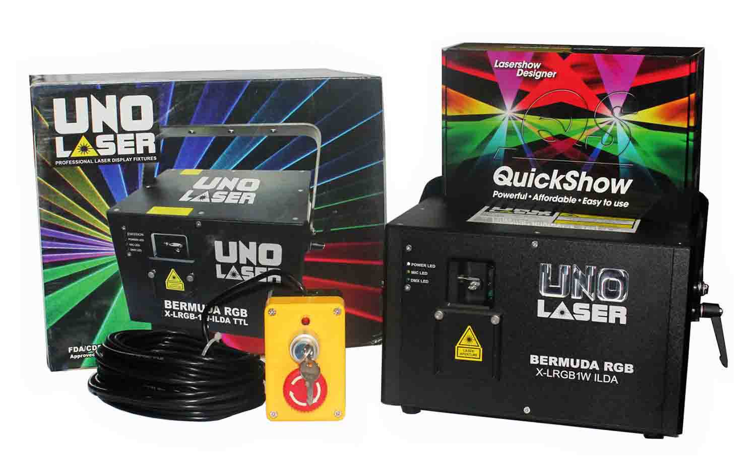 ProX X-LRGB1W ILDA Bermuda TTL Laser Fixture Effect Light - Hollywood DJ
