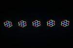 JMAZ JZ2012 Versa Flex Par TRON7, 7 x 10-Watt (RGBW) LEDs and 60 x 0.2 Watt RGB LEDs - Pair - Hollywood DJ