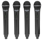 Samson SWS412HH-E, Stage 412 Frequency Agile Quad-Channel Handheld VHF Wireless System - 173 to 198 MHz - Hollywood DJ