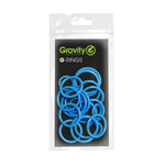 Gravity GRP5555BLU1 Universal Gravity Ring Pack, Deep Sky Blue - Hollywood DJ
