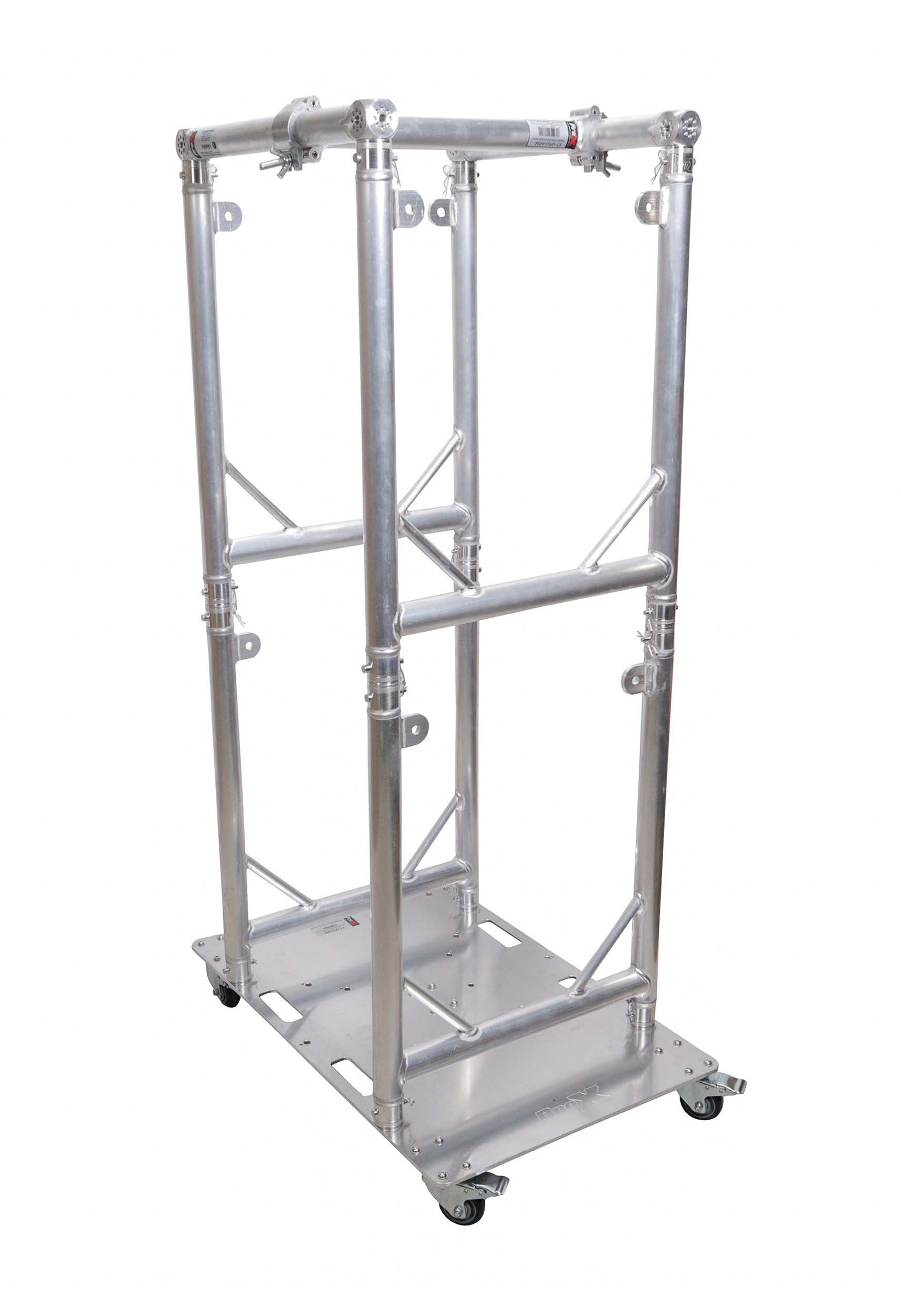 ProX XT-GRU-PKGX4, Truss Modular 4X Rapid U Grid Trio Package for Lighting with Rolling Aluminum Baseplate by ProX Cases