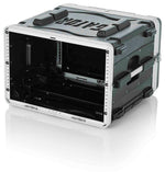 Gator Cases GRR-6L Rolling Molded 6U Rack Case - Hollywood DJ