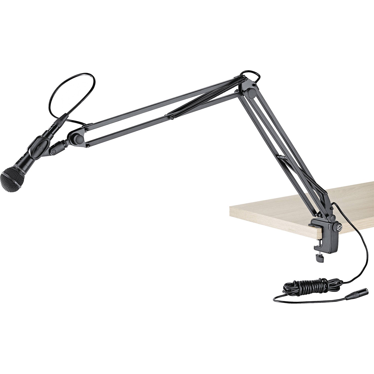 K&M 23850 Broadcast Microphone Desk Arm with Clamp - Hollywood DJ