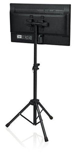 Gator GFWUTLMEDIATRAY1 Compact Adjustable Media Tray with Tripod Stand - Hollywood DJ