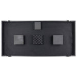 Odyssey FZGSLBM12WRBL Black Low Profile 12″ Format DJ Mixer and Two Battle Position Turntables Flight Coffin Case with Wheels and Glide Platform - Hollywood DJ