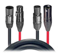 ProX XC-TR112-XLR Dual Powerkon to XLR Dual Audio Combo Link Jumper Cable - Hollywood DJ