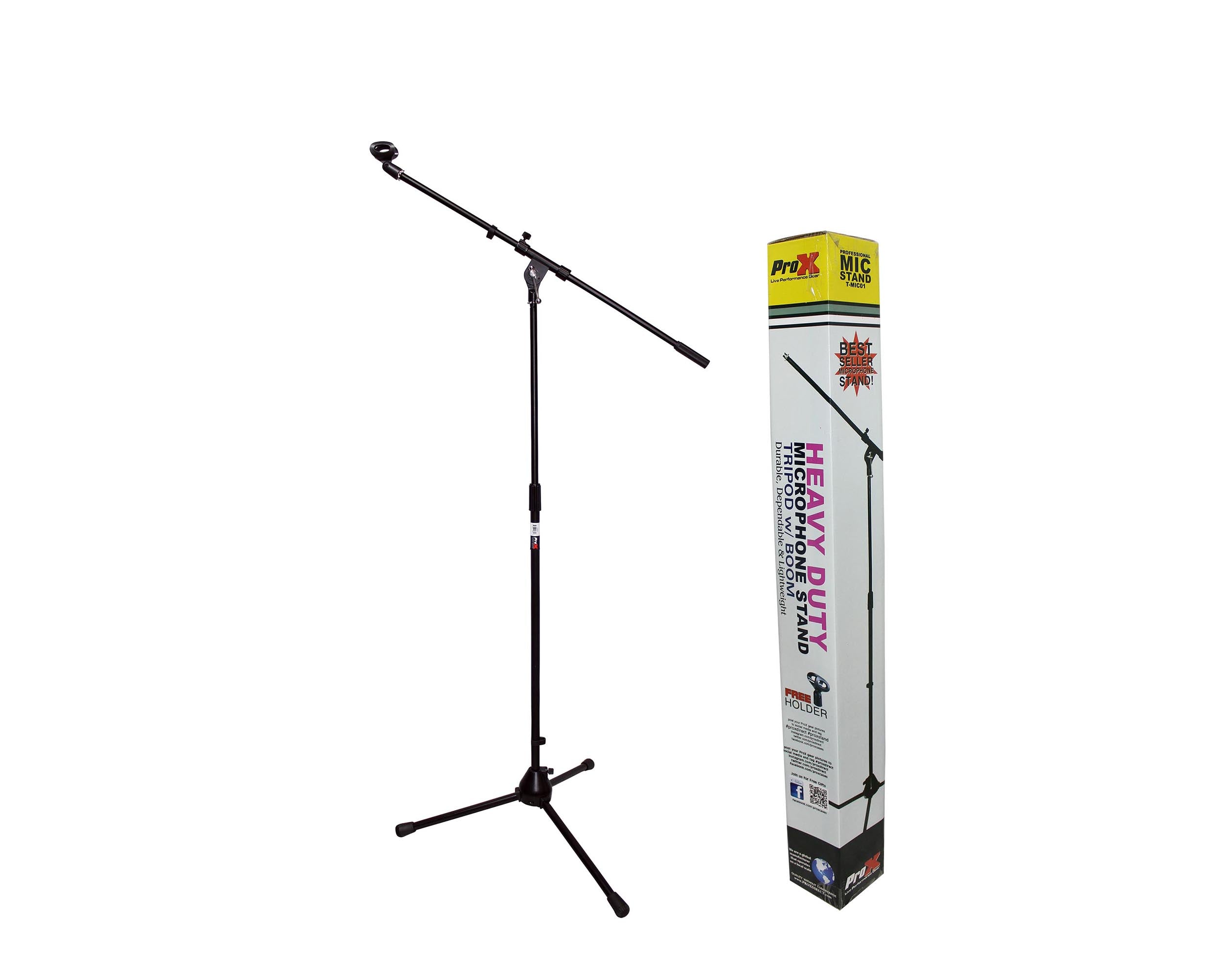 ProX T-MIC01 Tripod Microphone Stand with Boom by ProX Cases