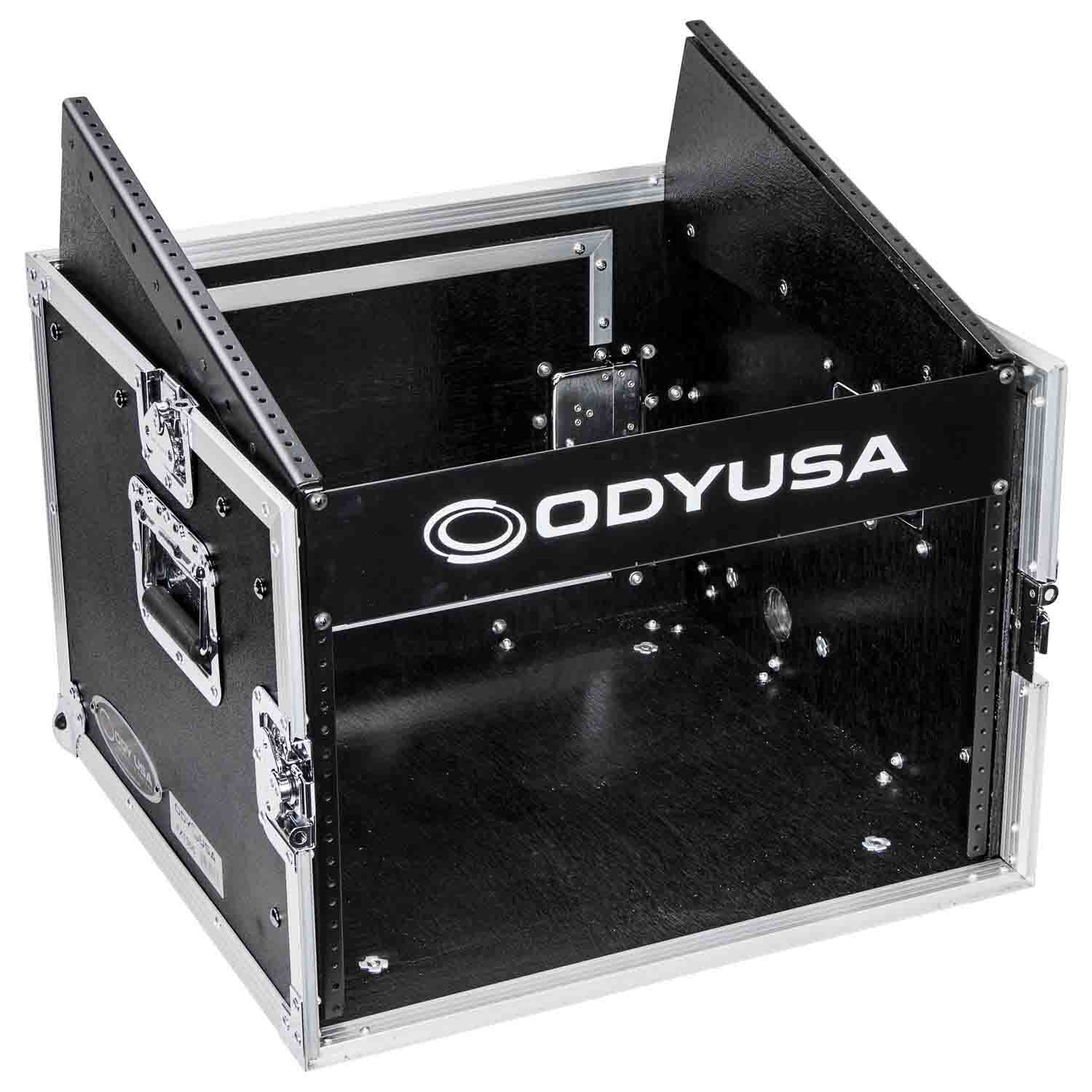 Odyssey FZ1006, 10U Top Slanted 6U Vertical Pro Combo Rack Case - Hollywood DJ