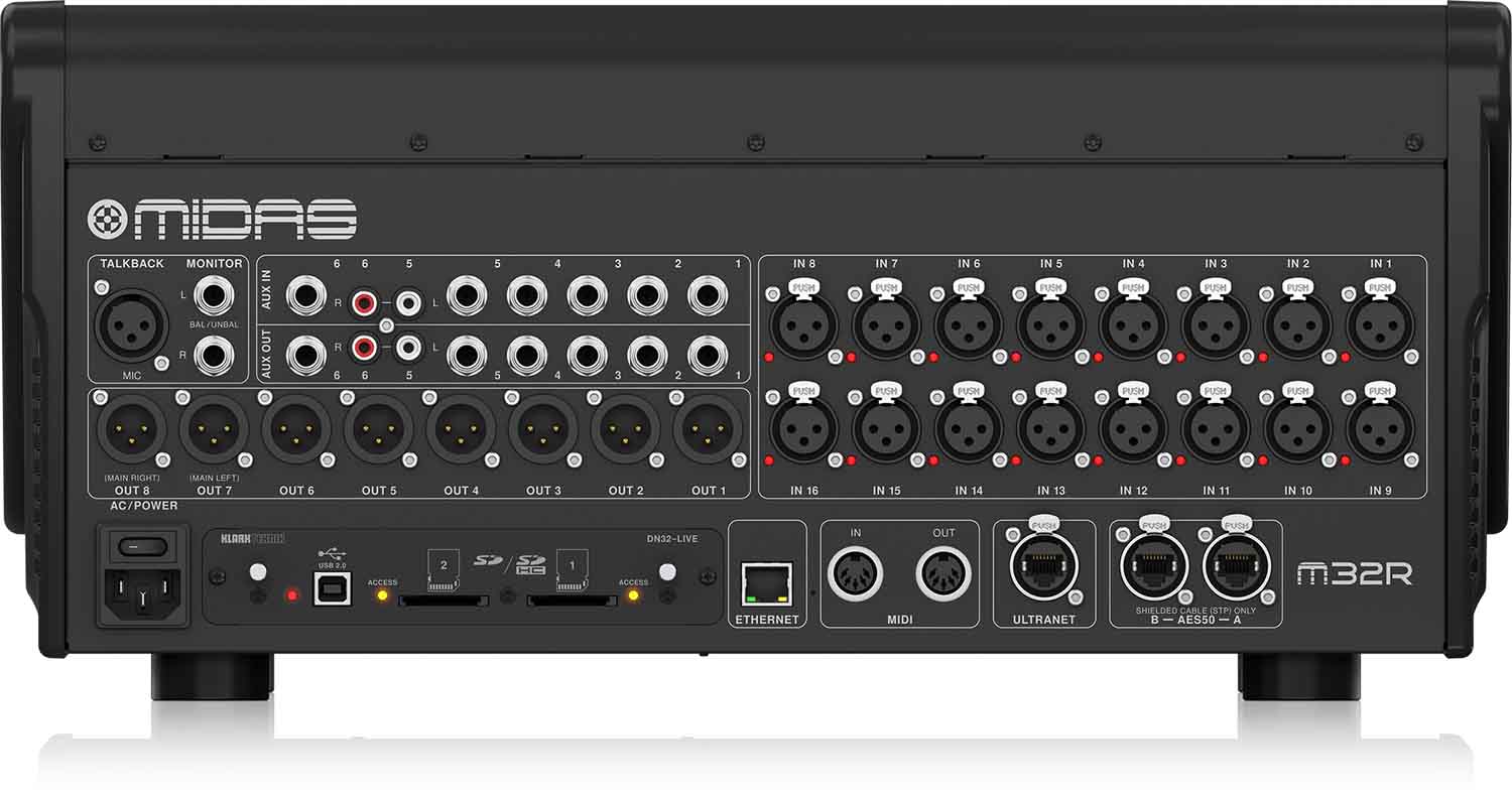 Midas M32R LIVE 40 Channel Digital Mixer - Hollywood DJ