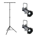Chauvet DJ Live Sound Lighting Package with Front Wash Light and Stand - Hollywood DJ