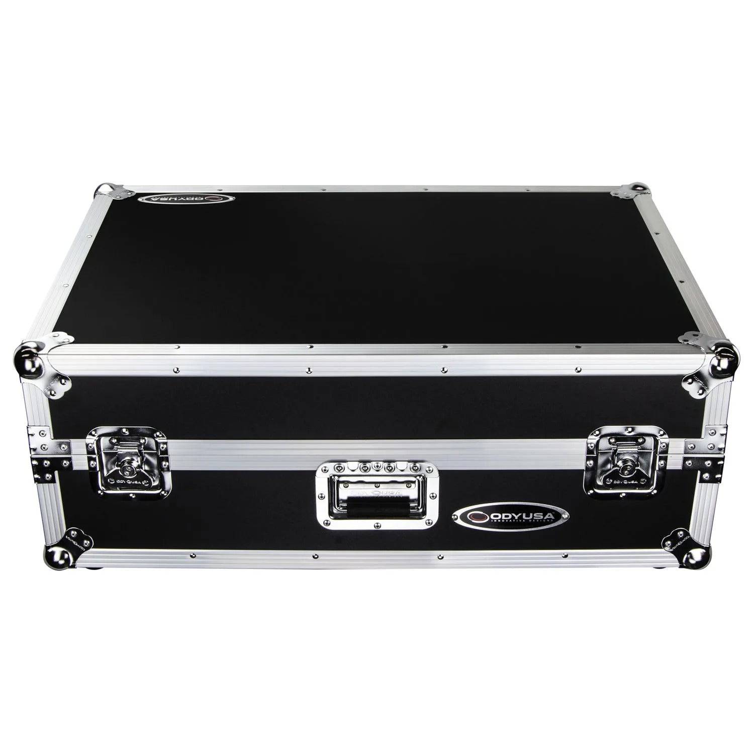 Odyssey FZGSPRIME4W2, Denon Prime 4 Flight Case with Patented Glide Laptop Platform and 2U Rack Space - Hollywood DJ