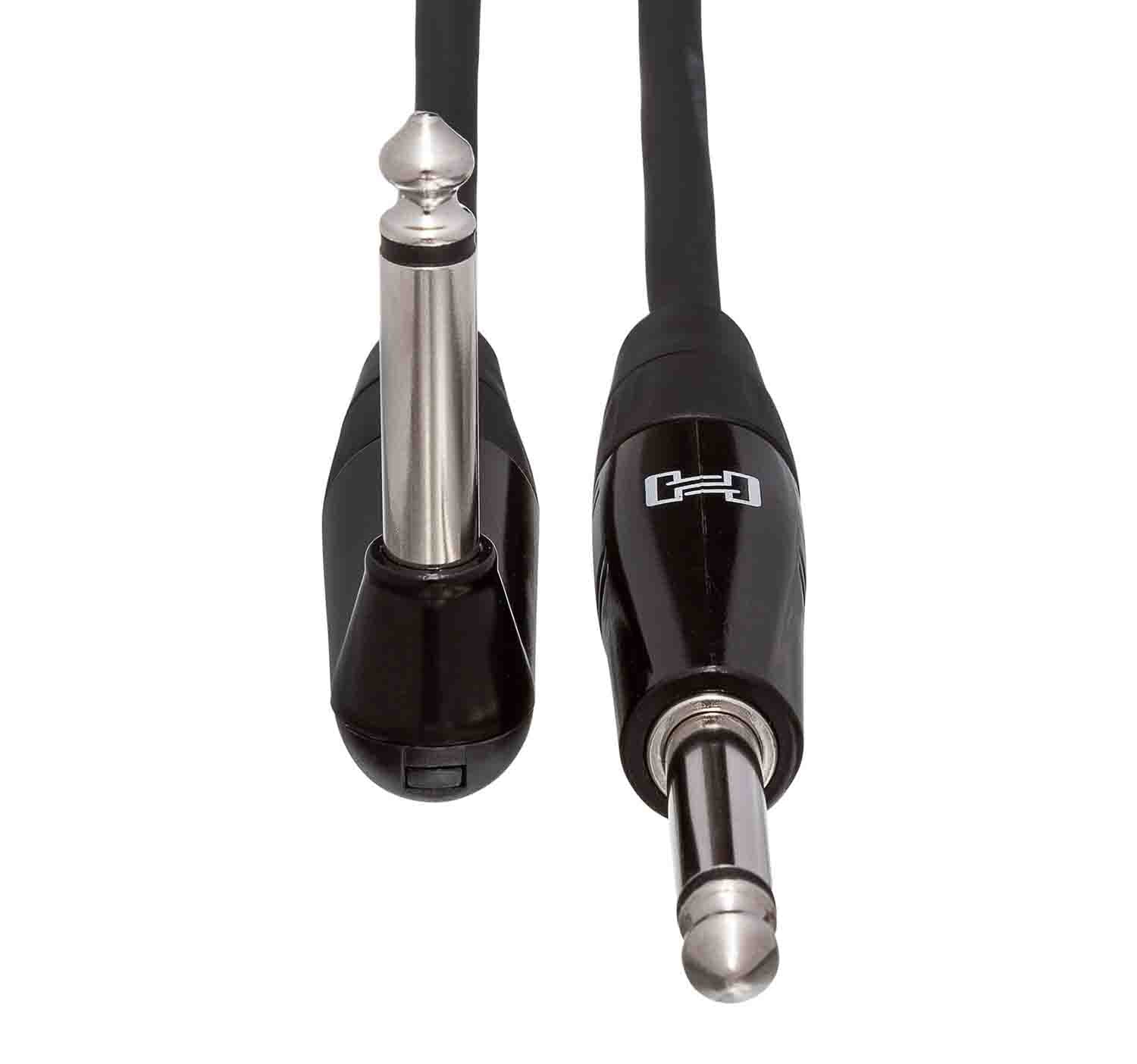 Hosa HGTR-015R, Straight to Right Angle Pro Guitar Cable - 15 Feet - Hollywood DJ