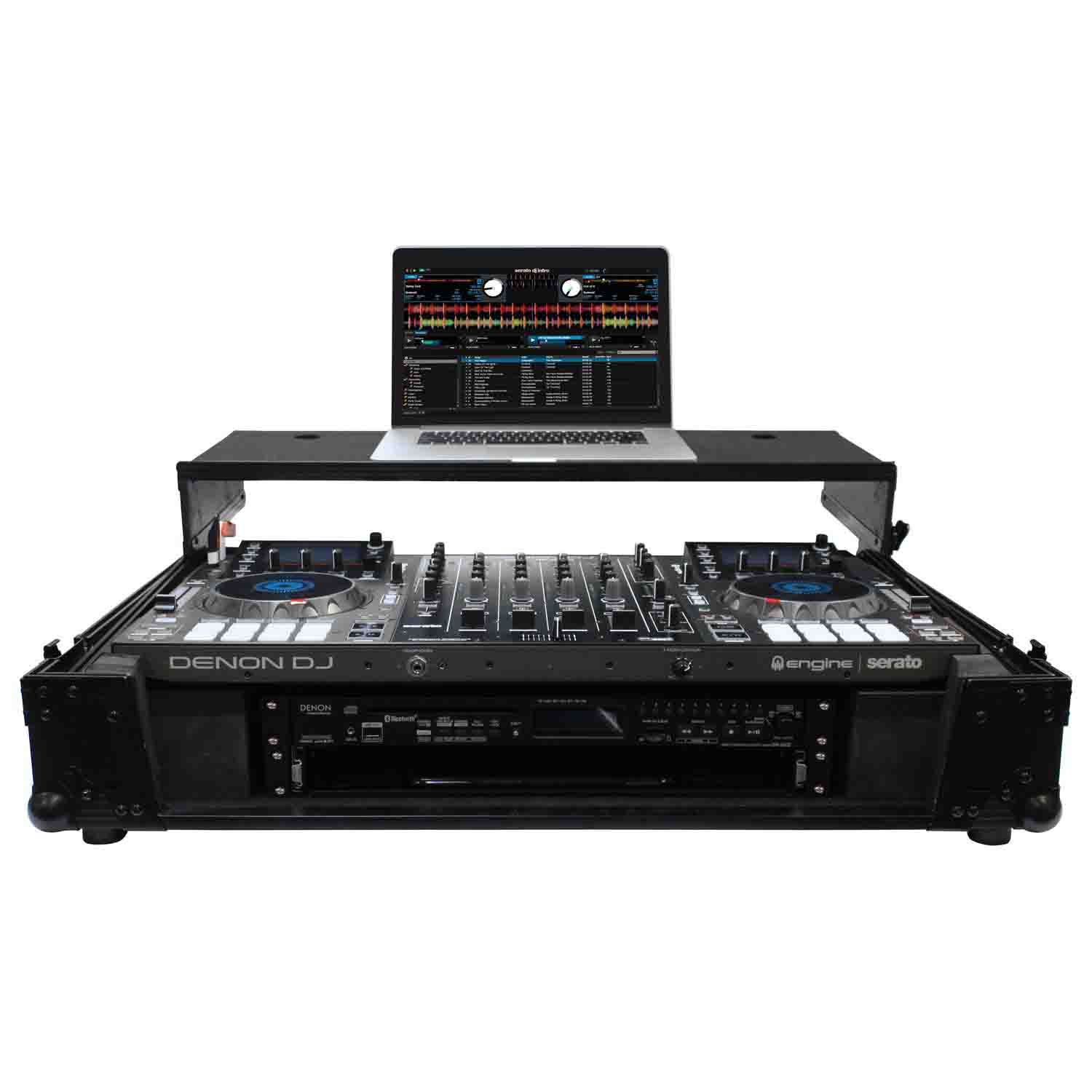 Open Box: Odyssey FZGSMCX8000W2BL Flight Case for Denon MCX8000 DJ Controller - Black - Hollywood DJ