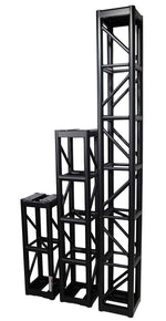 ProX XT-BT1203 BLK, 3mm Wall BoltX Black Bolted 12 Inch Professional Box Truss Segment - 3 Feet - Hollywood DJ
