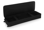 Gator Cases GK-88 XL Rigid Lightweight Case for Extra Long 88 Note Keyboards with Wheels - Hollywood DJ