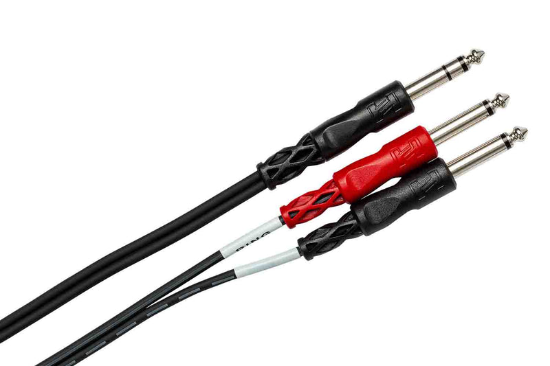 Hosa STP-201 Insert Cable 1/4 in TRS to Dual 1/4 in TS – 1 Meter - Hollywood DJ