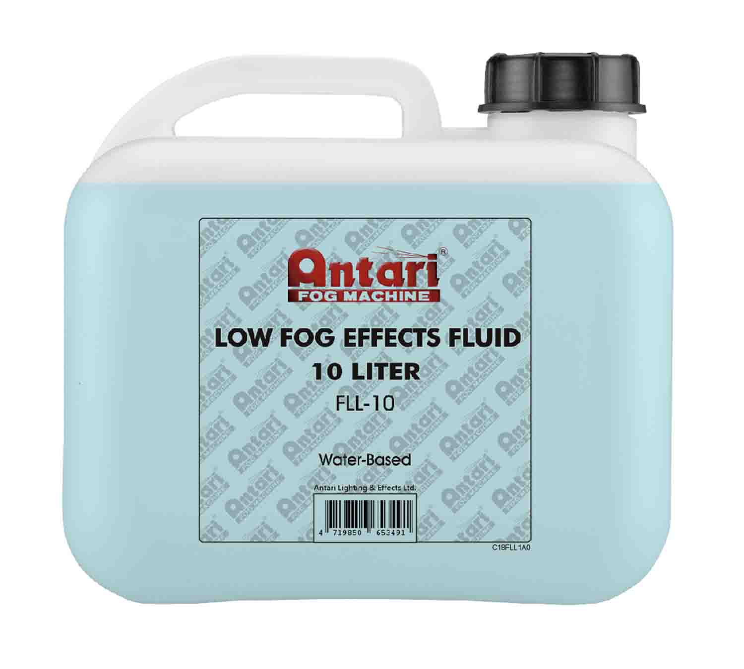 Antari FLL-10 Low Lying Fog Fluid - 10L Bottle - Hollywood DJ