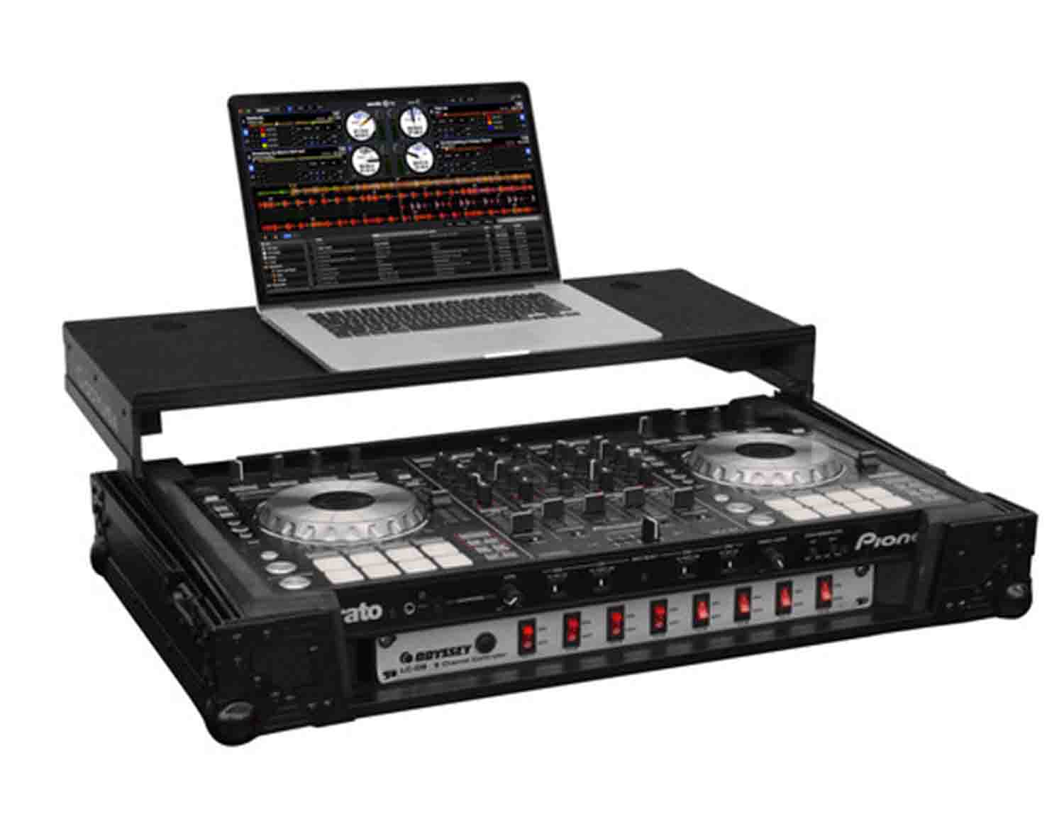 B-Stock: Odyssey FZGSPIDDJSX2BL Glide Style Case for Pioneer DDJ-SX/SX2 DJ Controller - Black - Hollywood DJ