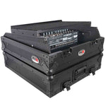 ProX XS-19MIXLTBL DJ Mixer Case, 10U Top Mount 19 Inch Slanted - Black on Black - Hollywood DJ