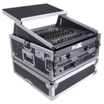 ProX T-4MR-LT--MK2, 4U Rack x 10U Top Mixer DJ Combo Flight Case with Laptop Shelf - Hollywood DJ