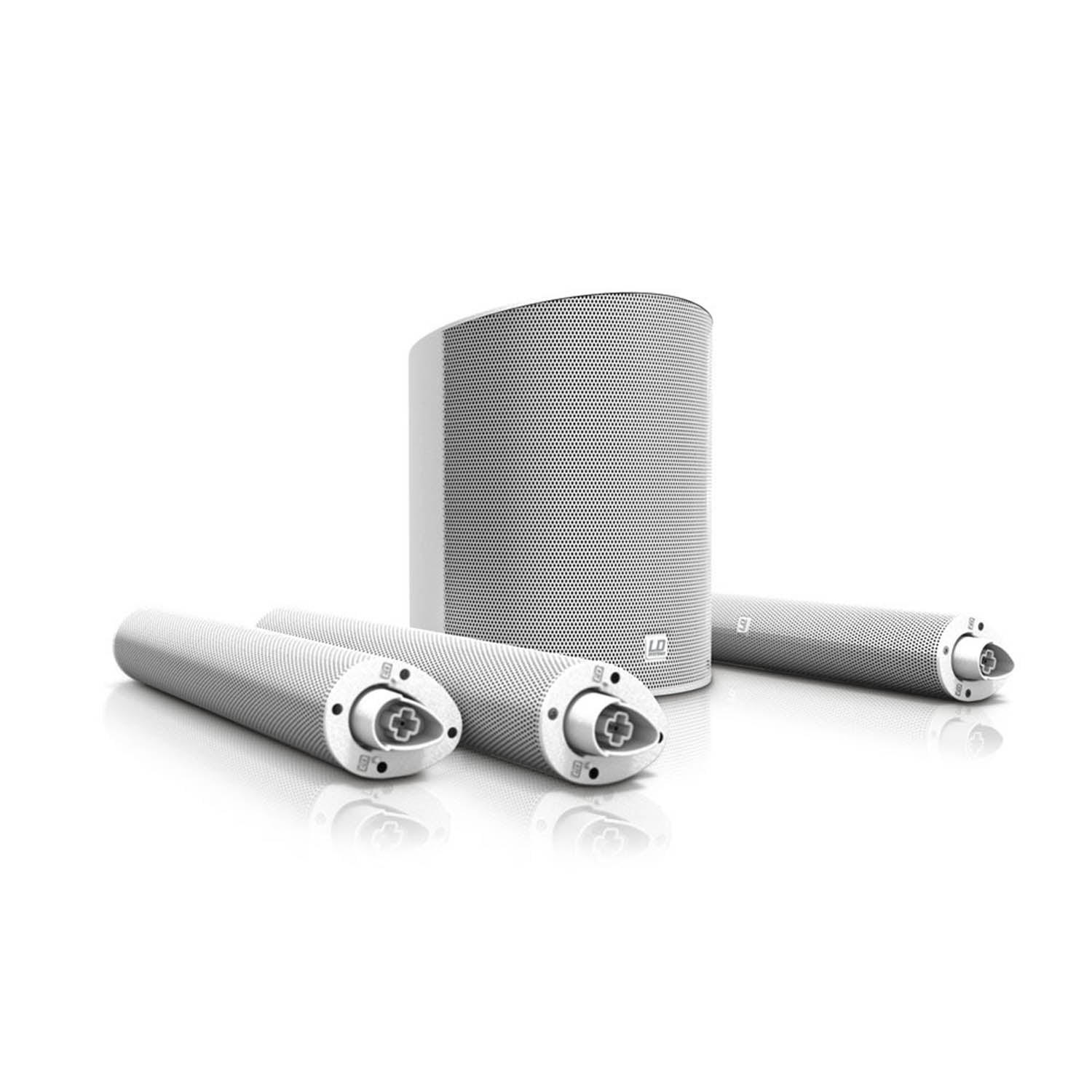 LD System MAUI 5 W, Ultra Portable Column PA System with Mixer and Bluetooth - White - Hollywood DJ
