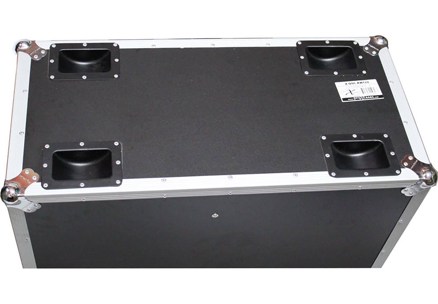 ProX X-QSC-KW152 Dual Speaker Flight Case for QSC KW152 W-Wheels - Hollywood DJ