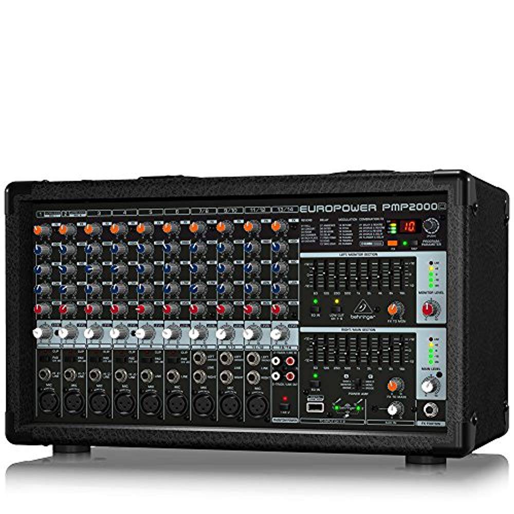 Behringer PMP2000D, 2000W 14-Channel Powered Mixer - Hollywood DJ