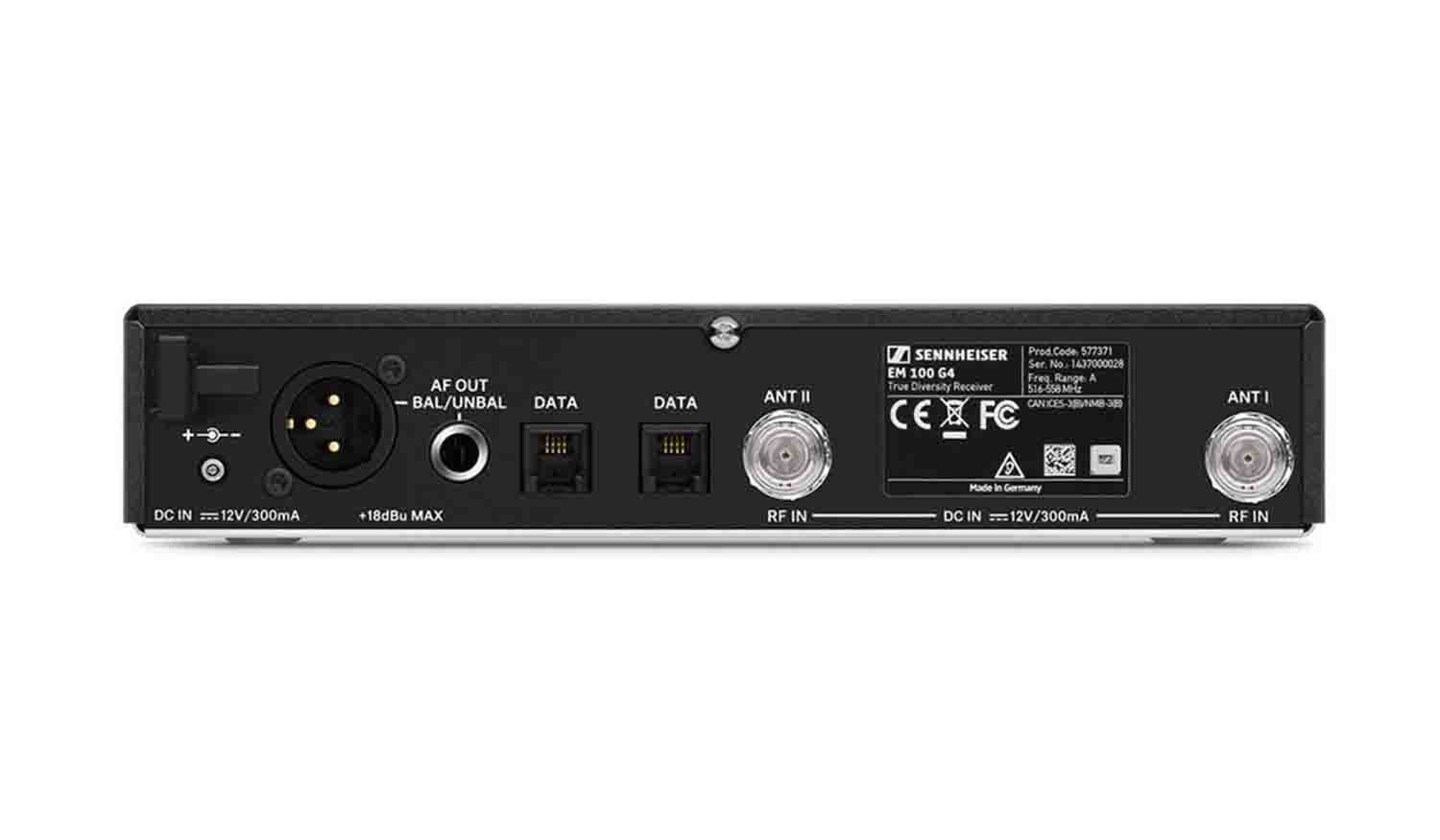 Sennheiser EM 100 G4-A1 G4 Wireless Receiver (A1: 470 to 516 MHz) - Hollywood DJ