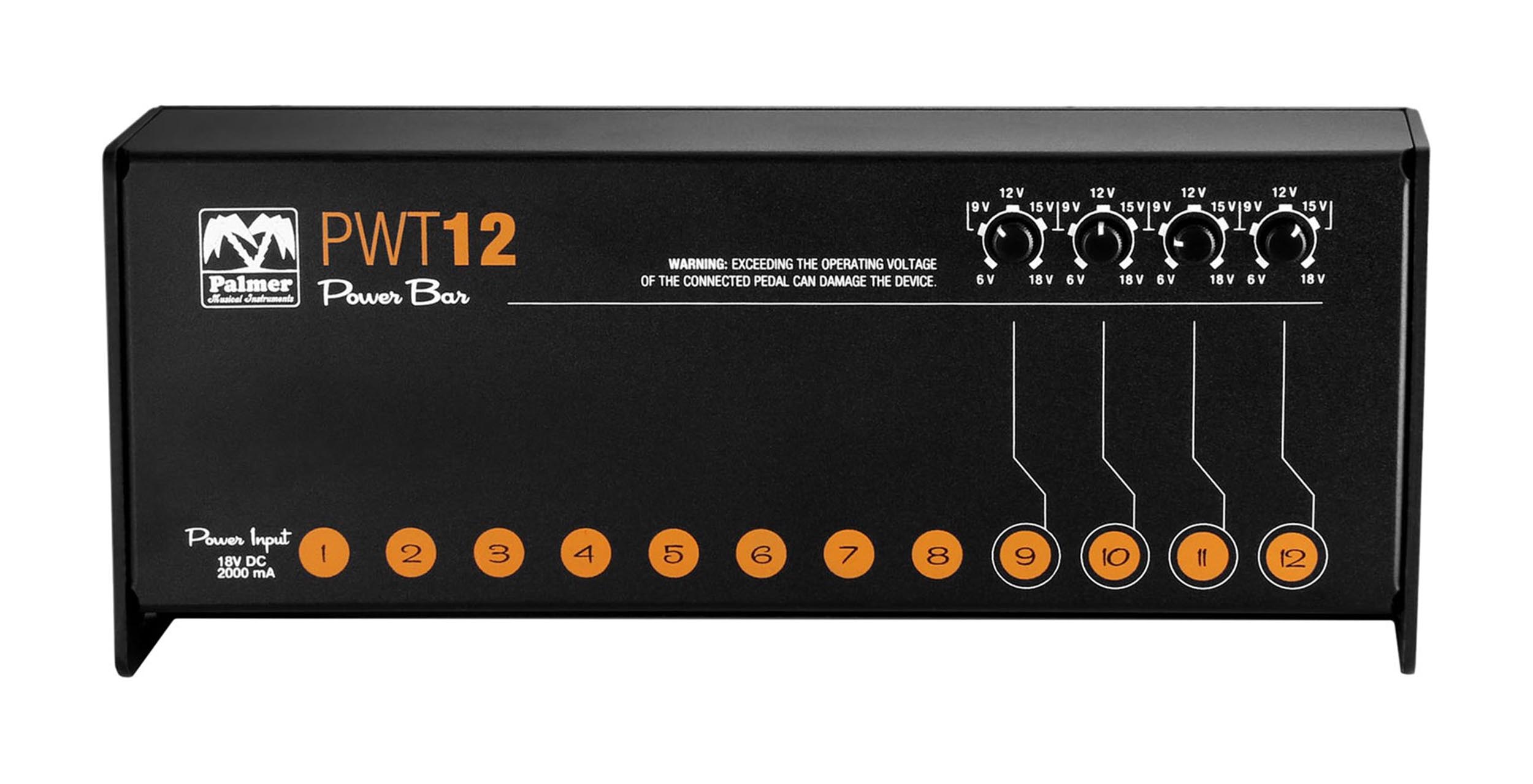 Palmer PWT12MK2, Universal 12-Outlet Pedalboard Power Supply by Palmer