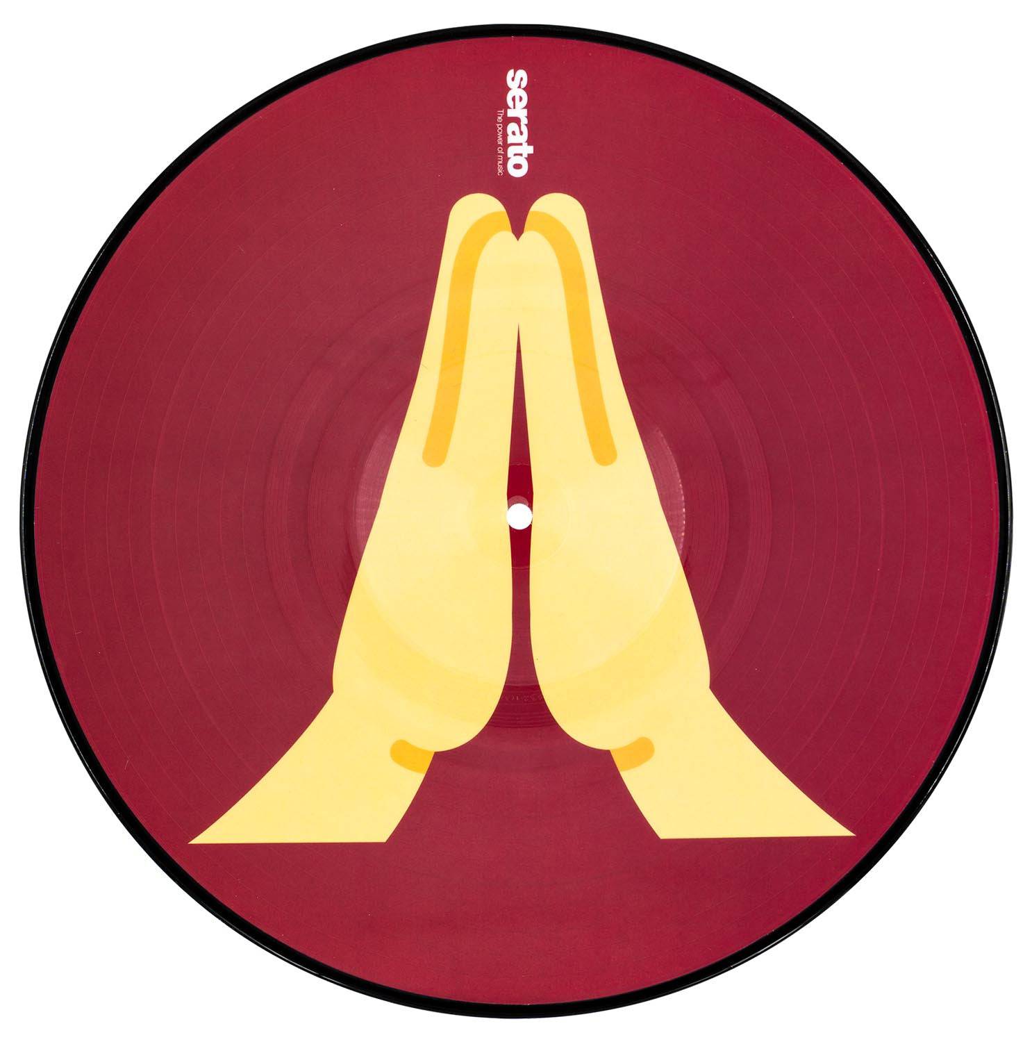 Serato SCV-PS-EMJ-1 Emoji Series #1 Hands, 12” Control Vinyl for Serato DJ - Pair - Hollywood DJ
