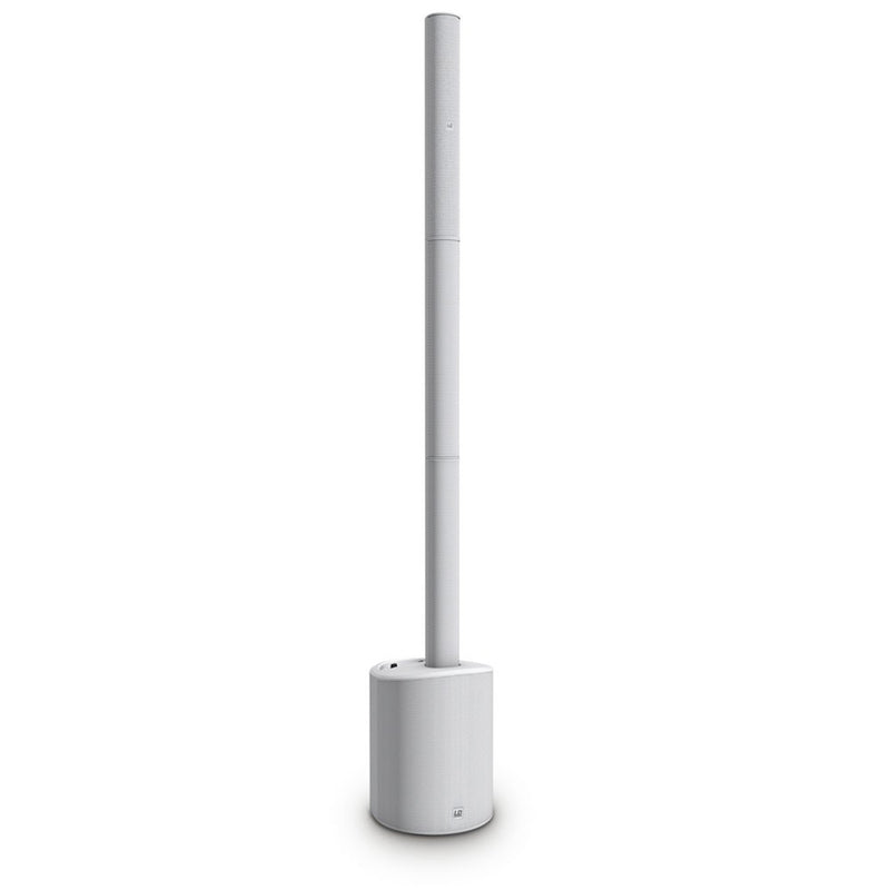 LD System MAUI 5 GO W, Ultra Portable Battery Operated Column PA System - White - Hollywood DJ