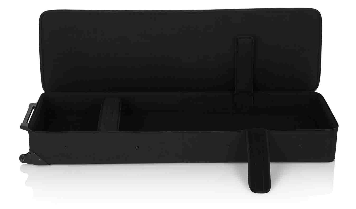 Gator Cases GK-88 Rigid EPS Foam Lightweight Case for 88 Note Keyboards with Wheels - Hollywood DJ