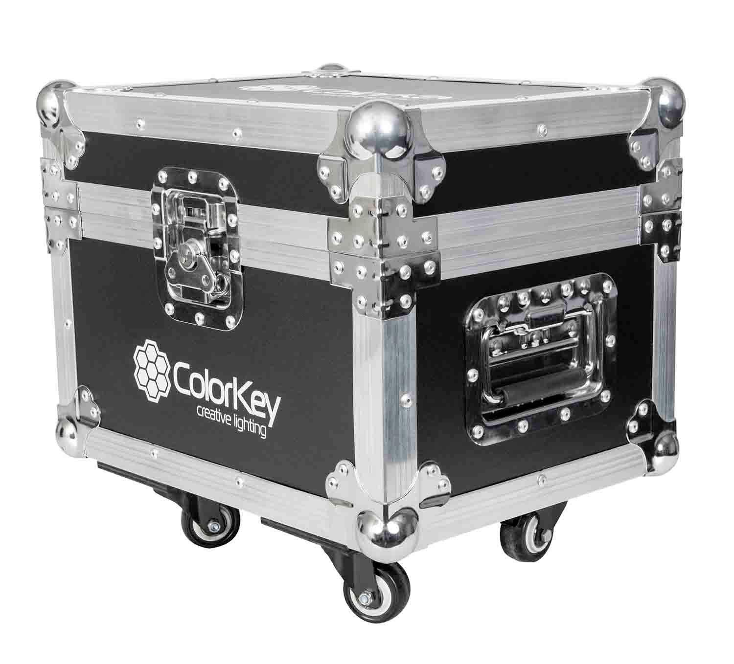 Colorkey CKU-7702-KIT Cold Spark Machine Bundle 2 Dazzlers with Road Case - Black - Hollywood DJ