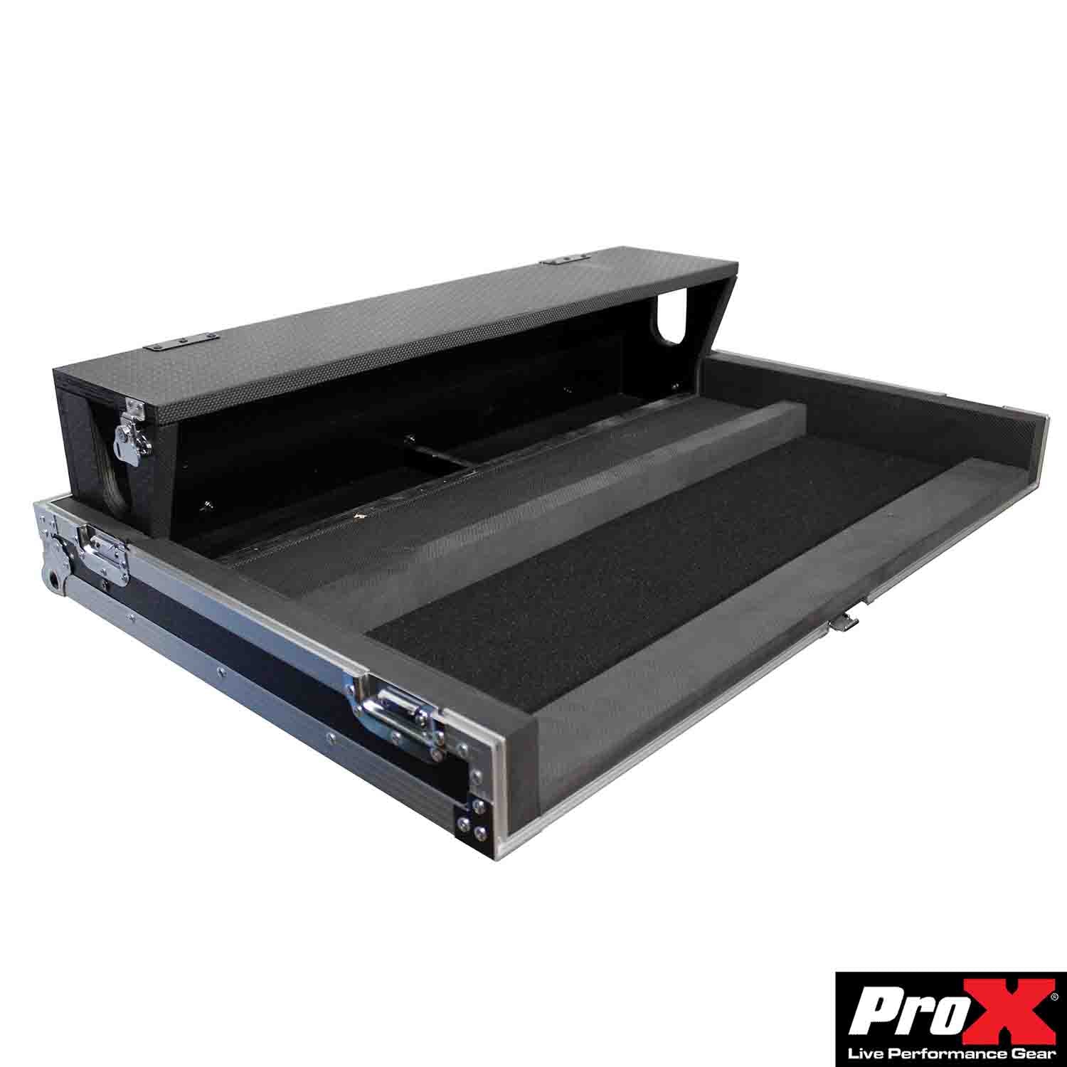 ProX XS-AHGLD112DHW DJ Flight Case For Allen and Heath GLD-112 Mixing Board with Doghouse and Wheels - Hollywood DJ