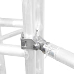 ProX T-CH16 Pro Clamp with Adjustable 180-degree Half Coupler Pin and Safety Clip - Hollywood DJ