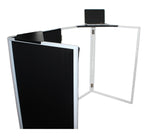 ProX XF-CSB X2, Set of 2 Aluminum Corner Shelves for DJ Facade - Black - Hollywood DJ