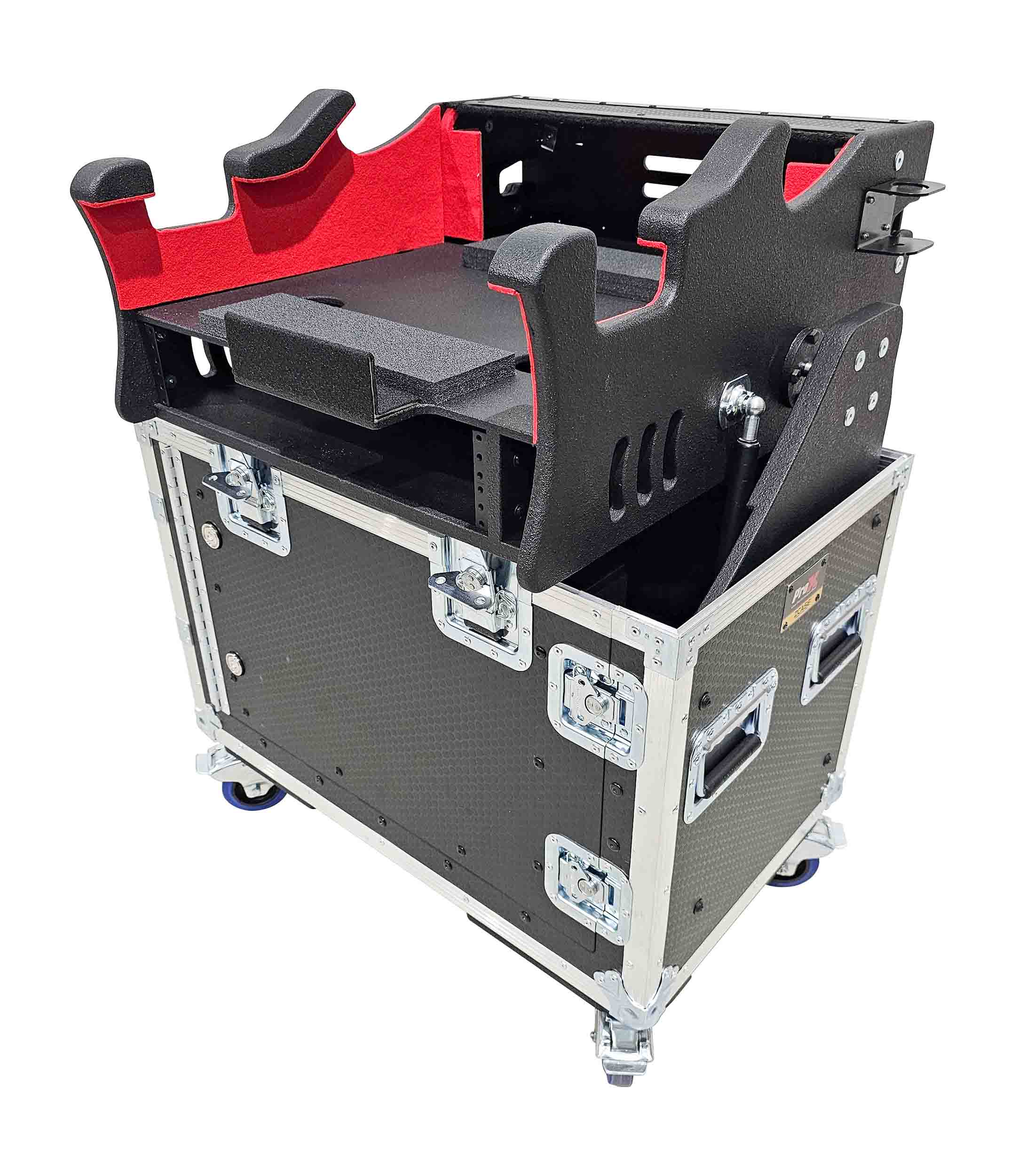 ProX XZF-AHAVANTIS SOLO 2U LMA, For Allen and Heath AVANTIS SOLO Flip-Ready Hydraulic Console Easy Retracting Lifting by ProX Cases