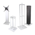 ProX XT-FLEXTOTEM TV Adjustable Totem Stand with TV Mount, Foldable Base Plate and Speaker Stud - 3ft to 6ft Height - Hollywood DJ