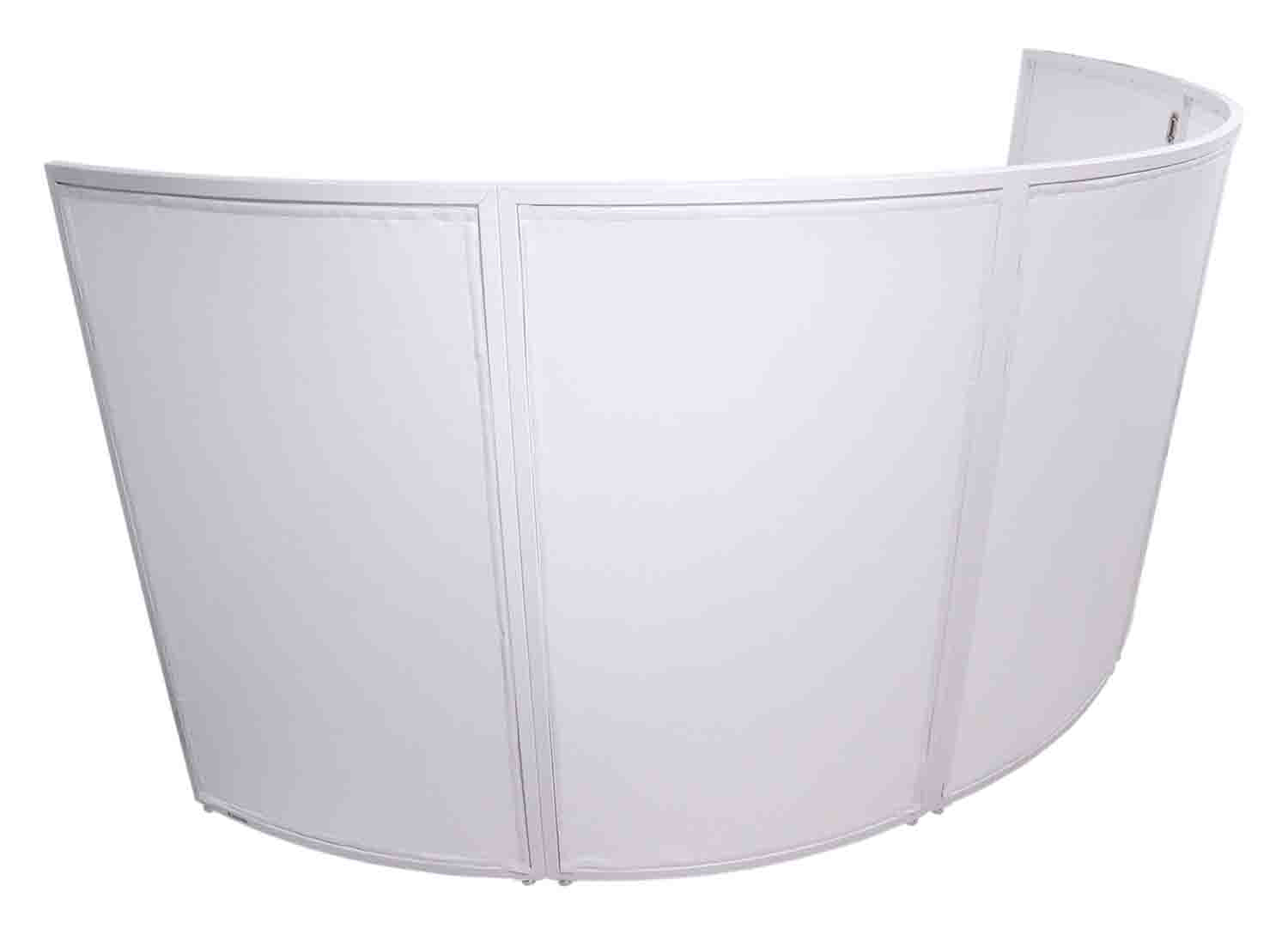 PROX XF-LUNA WH LUNA DJ Facade 5 Panel Circular White Hardware with Black White Scrim Kit - Hollywood DJ