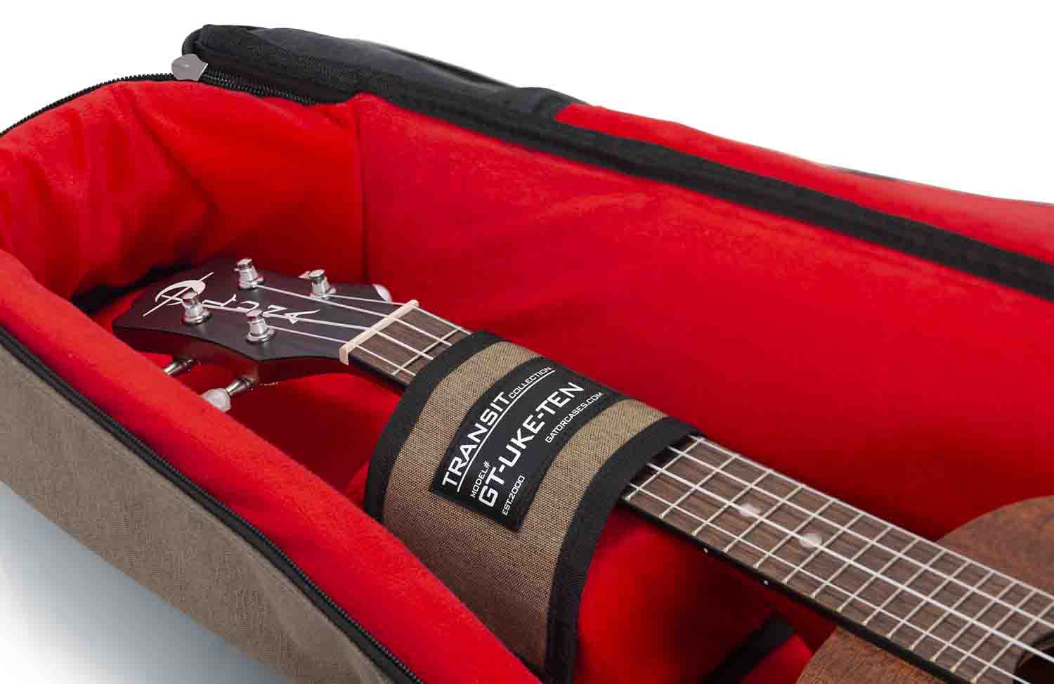 Gator Cases GT-UKE-TEN-TAN Transit Guitar Gig Bag for Tenor Ukulele - Hollywood DJ