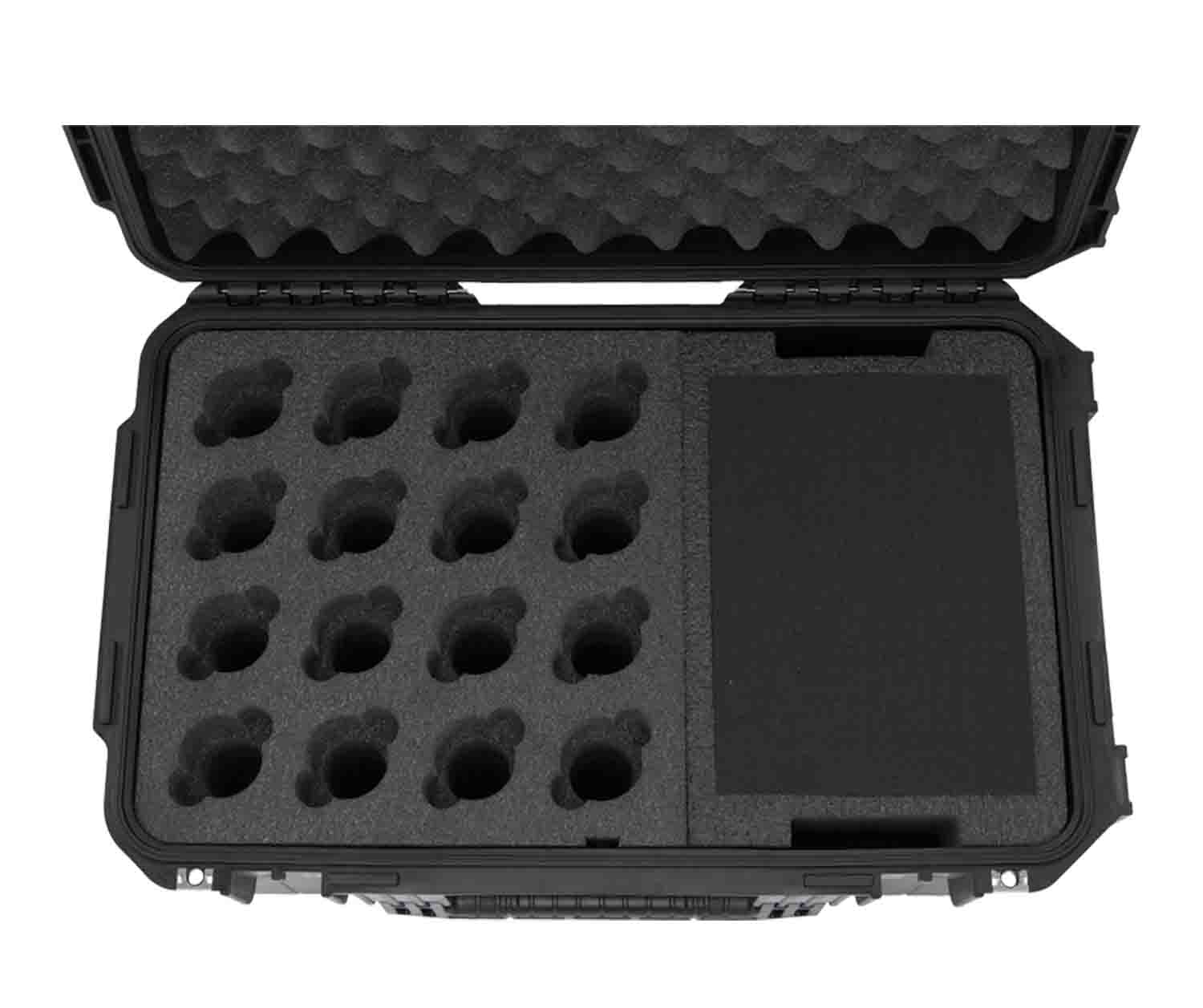SKB Cases 3i-221312WMC iSeries Waterproof Case for 16 Wireless Microphones - Hollywood DJ