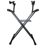 Odyssey LTBXS2, Two Tier X-Stand For DJ Coffins and Controller Cases - Black - Hollywood DJ