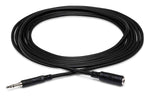 Hosa MHE-125 Headphone Extension Cable 3.5 mm TRS to 3.5 mm TRS - 25 Feet - Hollywood DJ