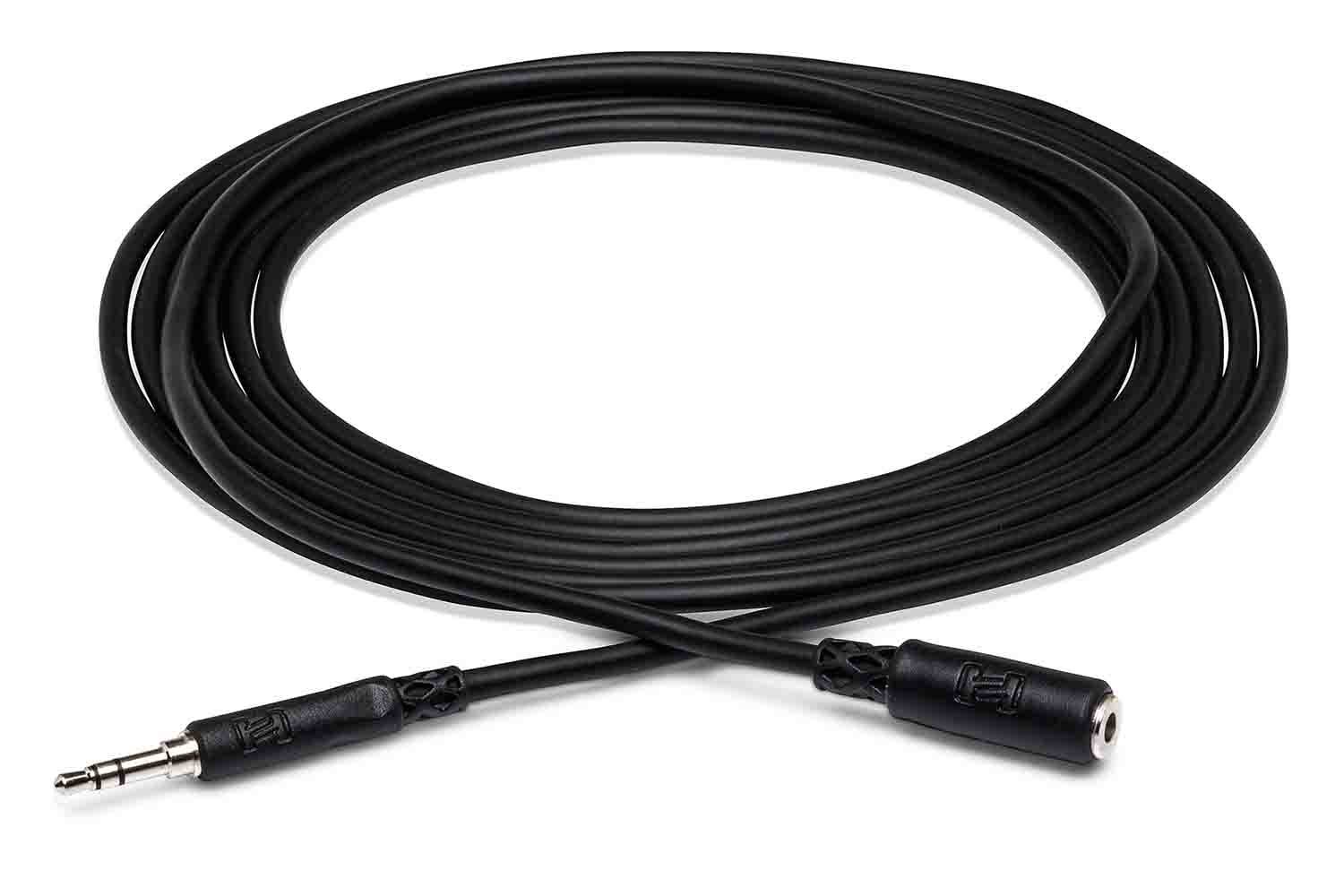 Hosa MHE-125 Headphone Extension Cable 3.5 mm TRS to 3.5 mm TRS - 25 Feet - Hollywood DJ