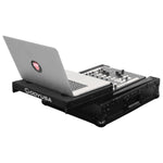 Odyssey FZGS12MX1BL, Universal Black Low Profile 12″ Format DJ Mixer Flight Case with Glide Platform - Hollywood DJ