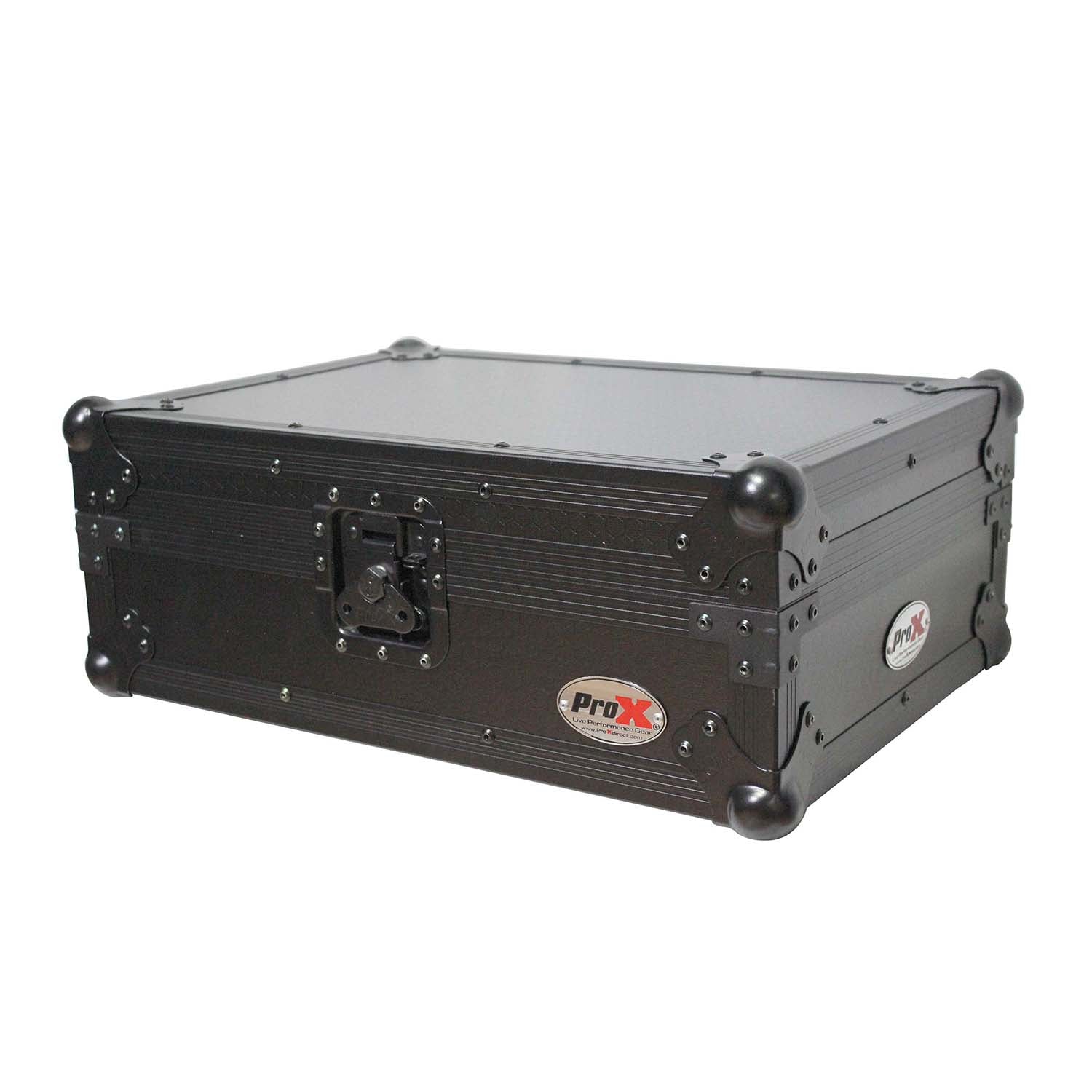 ProX XS-M12BL, Universal DJ Flight Case for 12" Large Format DJ Mixers - Black by ProX Cases