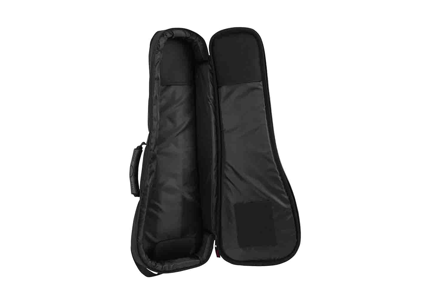 Gator Cases GB-4G-UKE CON 4G Style DJ Gig Bag for Concert Style Ukulele with Adjustable Backpack Straps - Hollywood DJ